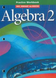algebra 2 practice workbook holt reinhart winston paperback $ 10