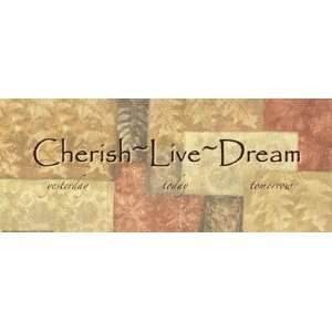 WTlb ButterscotchCherish, Live Dream HIGH QUALITY MUSEUM WRAP CANVAS 