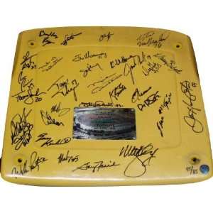   Super Bowl XX Champion   Team Signed Actual Soldier Field Seatbottom