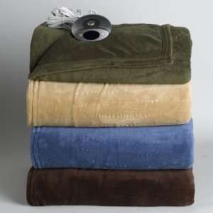   Blanket Twin Size Denim Color with Automatic Heating: Home & Kitchen