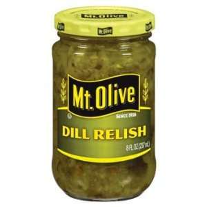 Mt. Olive Dill Relish 8 oz (Pack of 12) Grocery & Gourmet Food