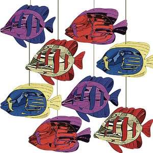  3D Hanging Tropical Foil Fish 8ct: Toys & Games