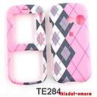 LG Cosmos VN250 PINK PLAID Cellphone Case Snap On Cover  