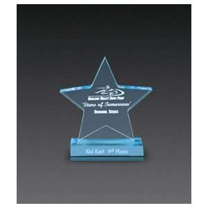  Star Corporate Award Blue Acrylic 7W X7.75T Office 