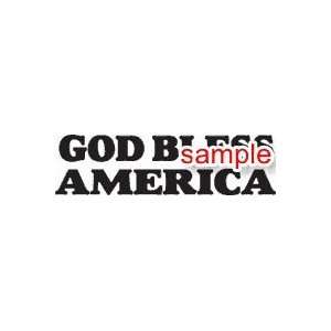  PATRIOTS GOD BLESS AMERICA 10 WHITE VINYL DECAL STICKER 