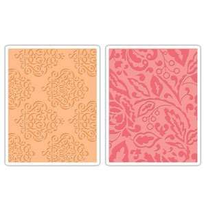 Sizzix Textured Impressions Embossing Folders 2PK   Curly Gate &