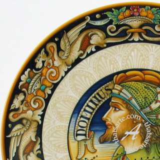 Handmade Italian Ceramic Wall Plate by Binaglia, Deruta  