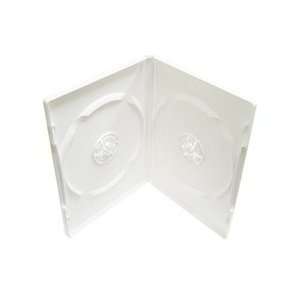  25 PREMIUM STANDARD Solid White Color Double DVD Cases 