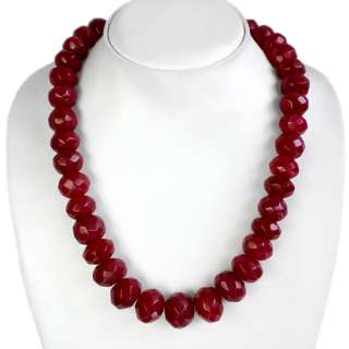 800.00 Carats Genuine Elegant Precious Natural Faceted Red Ruby Beads 