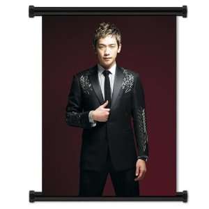  Rain (Jung Ji Hoon) Korean Actor Kpop Fabric Wall Scroll 