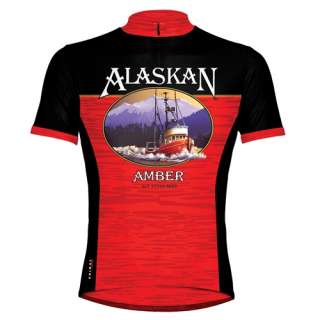 Primal Wear Alaskan Amber Cycling Jersey Medium Bike Bicycle Beer 