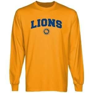  Texas A & M Commerce Lions Gold Logo Arch Long Sleeve T 