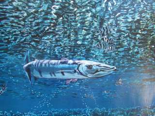 US Virgin ISland Ocean Sea Life Painting, Glenn Wilcox  