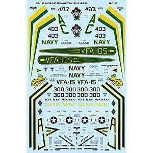  F/A 18 E/C Hornet: VFA 15, VFA 105 (1/48 decals): Toys 