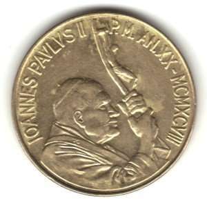   Vatican City 200 Lira Coin KM#297   Pope John Paul II 