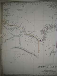 1840 SDUK Map of Ancient Africa   Carthage  Alexandria  