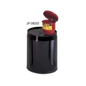 Justrite Metal Funnel for 5 gallon pails with manual lid & 1 flame 