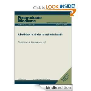   Medicine) Emmanuel A. Venkatesan  Kindle Store