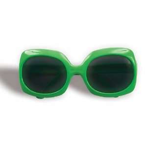 60s Mod 70s 80s Retro Jumbo Green Sunglasses Costume 