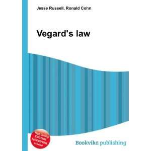  Vegards law Ronald Cohn Jesse Russell Books
