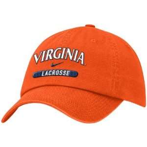  Nike Virginia Cavaliers Orange Lacrosse Adjustable Hat 