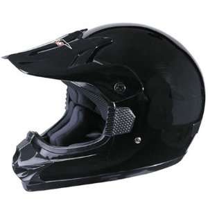  Max 606 SOLID Black Motocross Helmet from VCAN Automotive