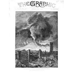  1872 Eruption Vesuvius Mountain Volcano Pompeii Hall