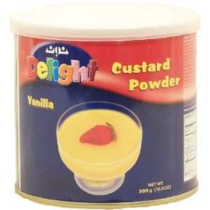 Delight Vanilla Custard Powder 300g  Grocery & Gourmet 
