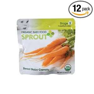  Sprout Foods Sweet Baby Carrots Baby Food ( 12x3.5 OZ 