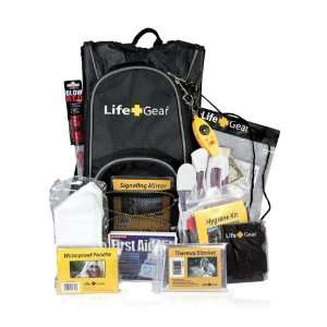  Life Gear LG492 Emergency Survival Kit Backpack w/Emergency Gear 