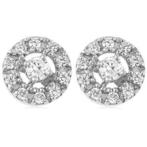   White Gold Diamond Earrings (1/3 cttw, I J Color, I3 Clarity) Jewelry