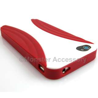 White Red xMatrix Hard Case Apple iPhone 4 Verizon  