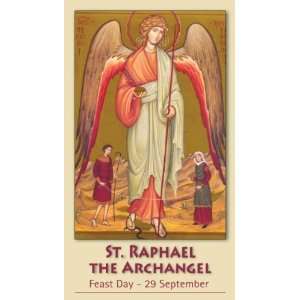   Saint/St. Raphael Holy Prayer Card Catholic Archangel: Everything Else