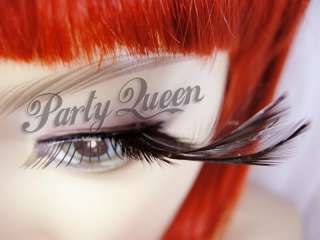 New Deluxe Pro Make Up Party Feather False Eyelashes 79  