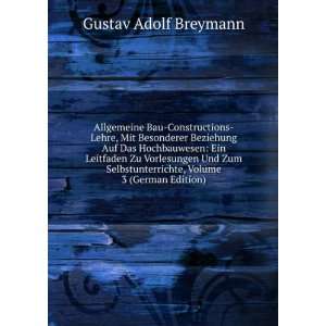   , Volume 3 (German Edition) Gustav Adolf Breymann Books
