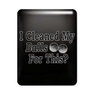  iPad Case Black Golf Humor I Cleaned My Balls For This 