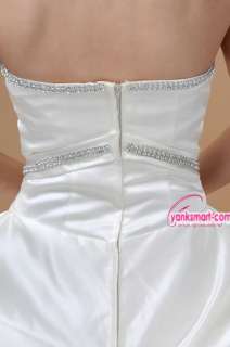 Thick stain princess panniers bra style white rice elegant wedding 