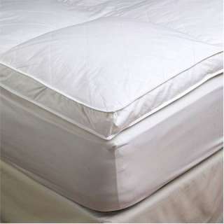  Goose Down Mattress Topper Featherbed / Feather Bed Baffled  