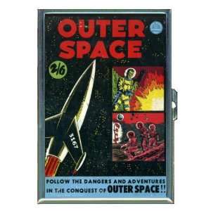 Outer Space Retro Comic Book ID Holder, Cigarette Case or Wallet: MADE 