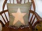   Barn Star Pillow Americana Country Home Decor Rustic Early Colonial wv