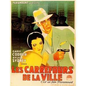 Les Carrefours de la Ville Vintage French City Streets Gary Cooper 