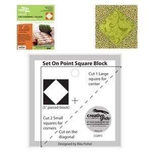   Grids Template Set On Point Charming 5 Square Arts, Crafts & Sewing