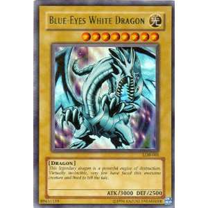    Yugioh Lob 001 Blue eyes White Dragon Holofoil Card: Toys & Games