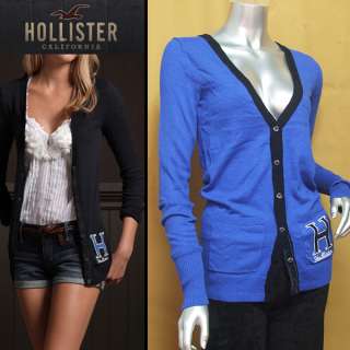 Hollister 2011 Spring Valley Sweater Cardigan Blue Size Medium  