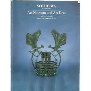  Sothebys Art Nouveau and Art Deco, New York, Feb., 23 