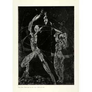   Art Dance German Artist   Original Halftone Print