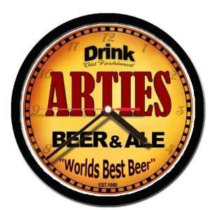  ARTIES beer and ale wall clock 