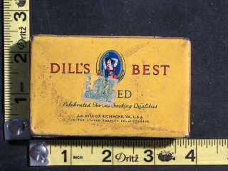  Dills Best Sliced Cut Plug Smoking Tobacco Tin, Richmond, Va.  