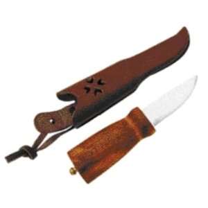  Helle Knives 55 Nying Fixed Blade Knife with Curly Birch 