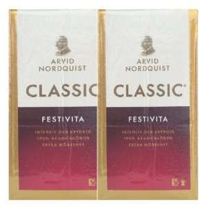 Arvid Nordquist Classic Coffee Extra Dark Roast 2 Packs 17.6oz/500g